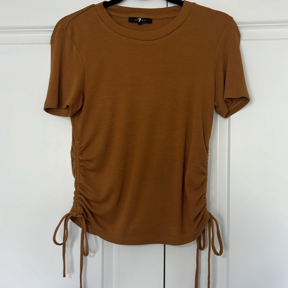 Brown Ruched Women's Top